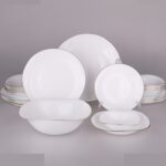 سرویس غذاخوری 26 پارچه گلدن اوپال مدل Volare طرح لب طلا